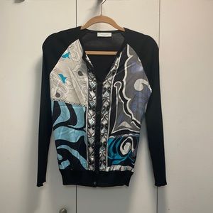 Silk cardigan by Emilio Pucci - size 12